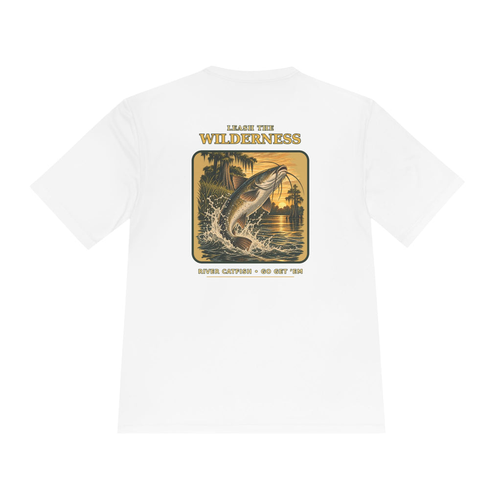 Leash the Wilderness River Catfish Tee — Catch the River Monster