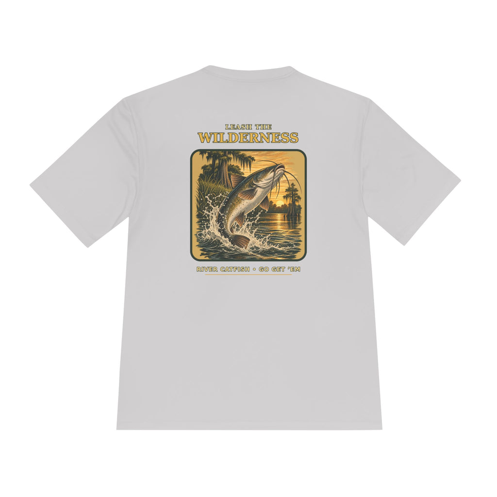 Leash the Wilderness River Catfish Tee — Catch the River Monster