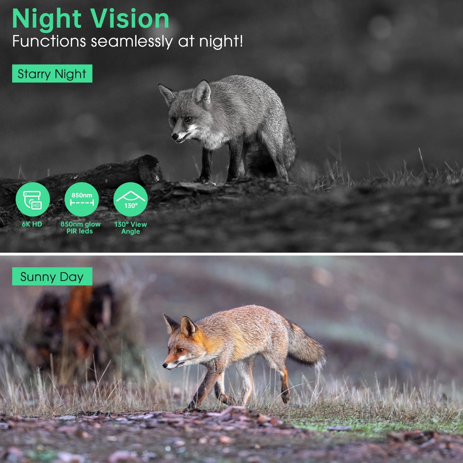 4K Solar Trail Camera, 48MP WiFi Trail Camera with Night Vision.