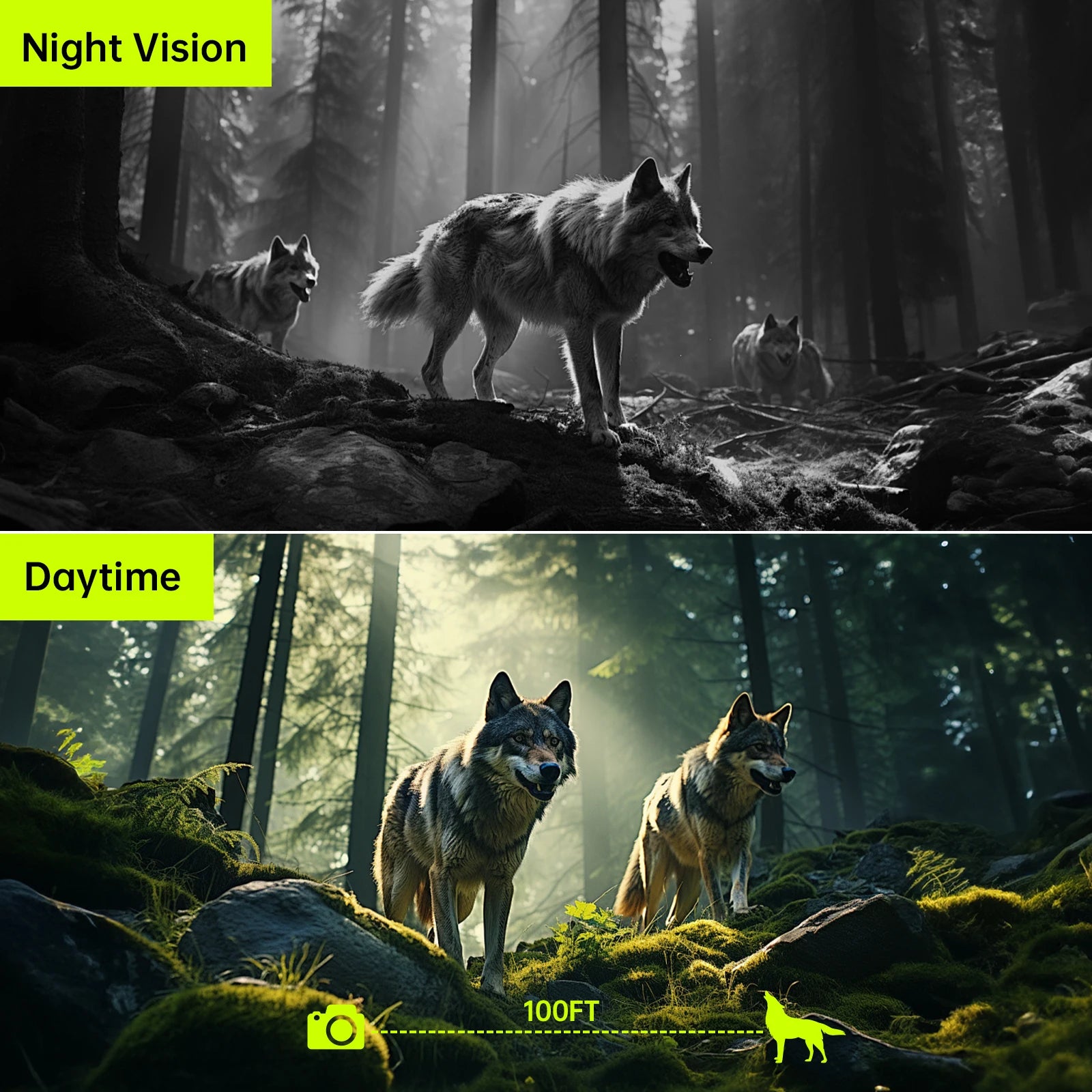 4K Solar Trail Camera, 64MP Trail Camera with Night Vision.