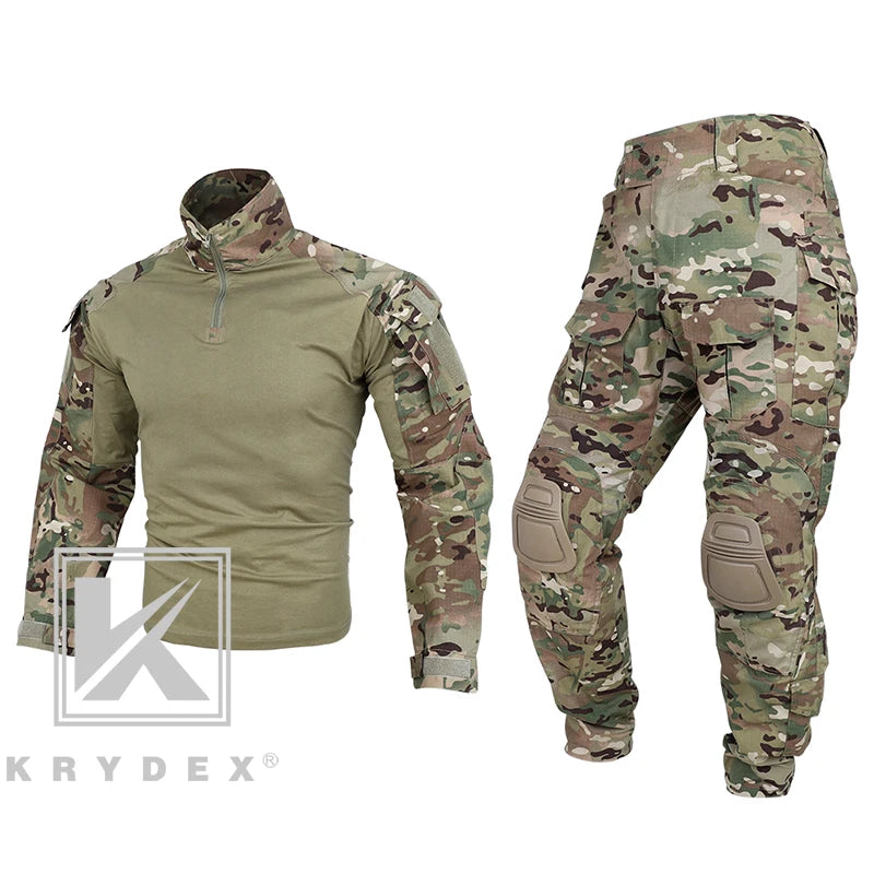 KRYDEX Camouflage Shirt & Pants Kit Outdoor Uniform