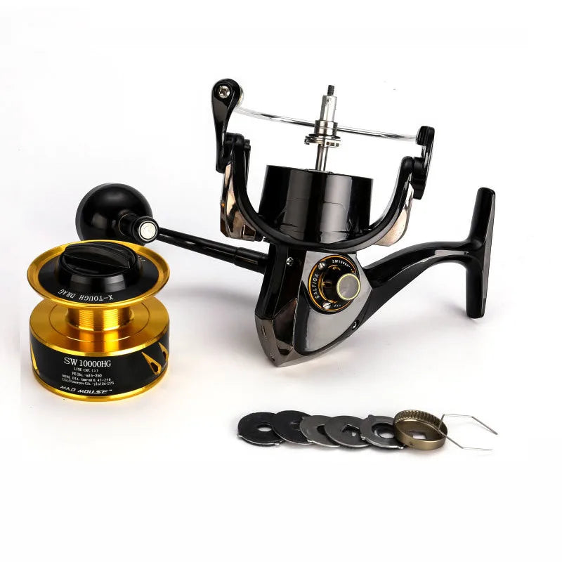 Saltiga Full Metal Fishing Reel High-speed spinning wheel 12BB Alloy reel 35kg drag power