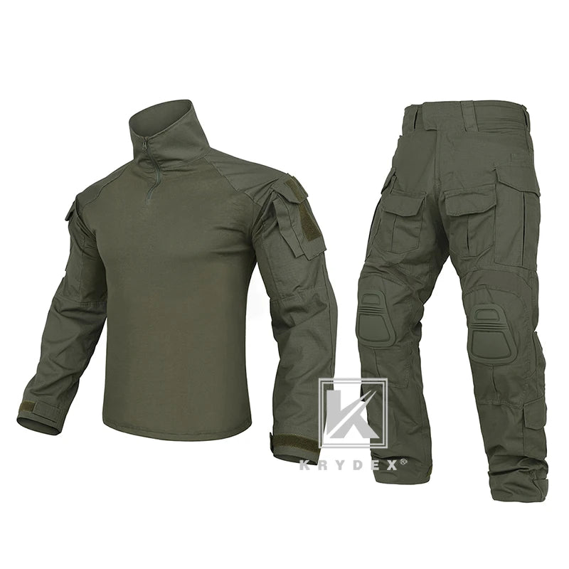 KRYDEX Camouflage Shirt & Pants Kit Outdoor Uniform