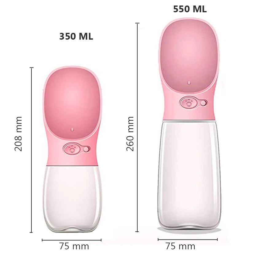 Pet Dog Water Bottle Portable Drinking feeder for Dogs Cat Outdoor Travel water feeding.