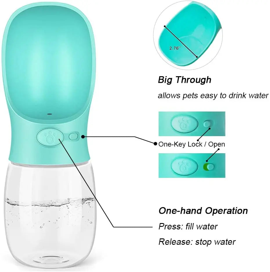 Pet Dog Water Bottle Portable Drinking feeder for Dogs Cat Outdoor Travel water feeding.