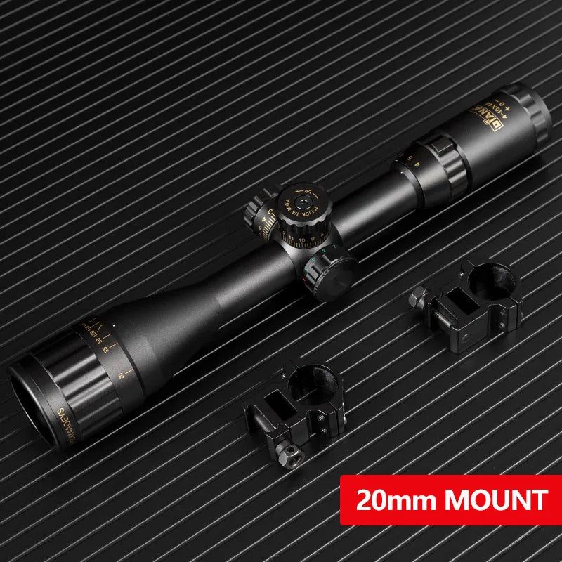 DIANA 4-16x44 Tactical Riflescope Optic Sight Green Red Illuminated.