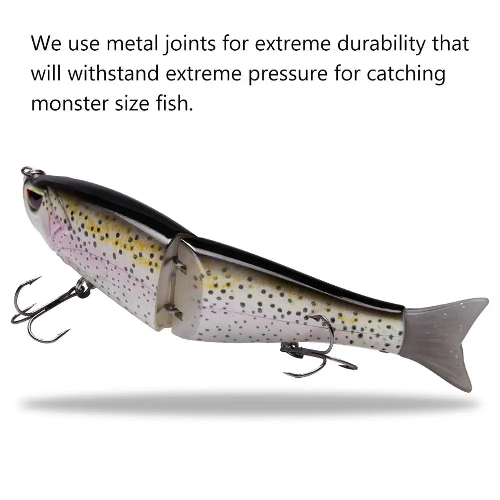 Bassdash Swimbaits Pike Trout Glide Baits Minnow Hard Bass.