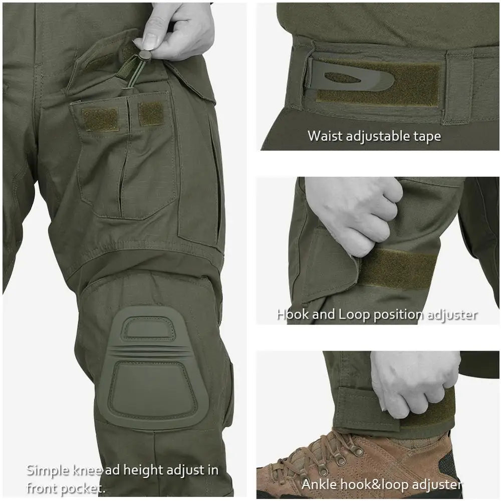 KRYDEX Camouflage Shirt & Pants Kit Outdoor Uniform