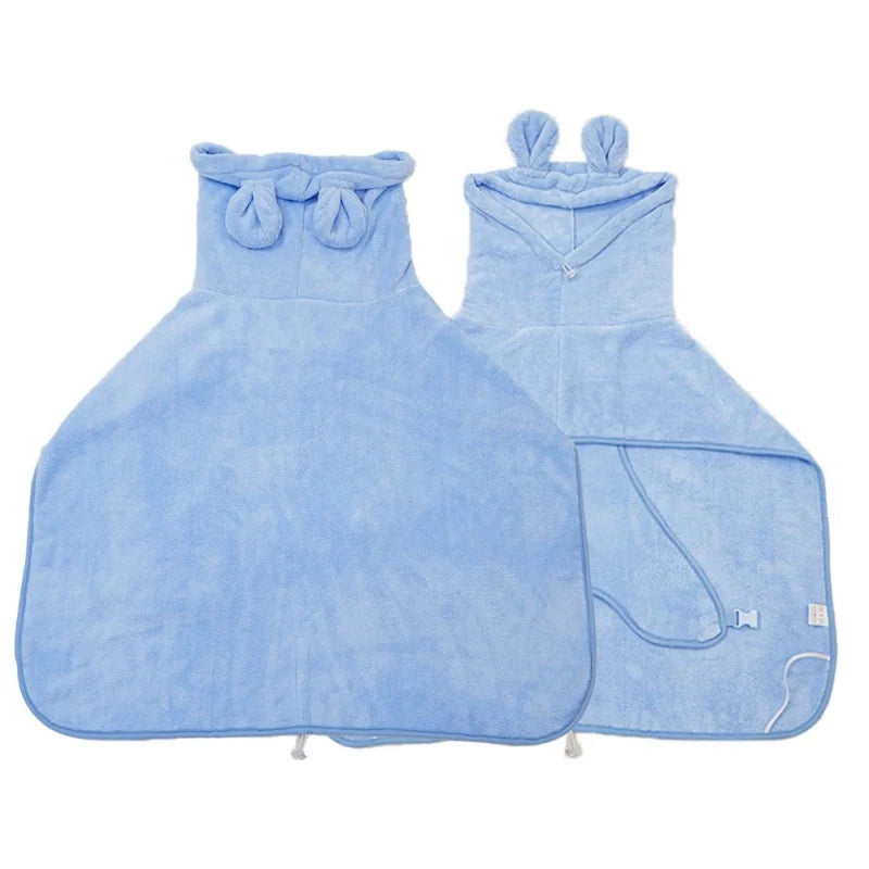 Dog Bathrobe Super Absorbent Pet Towel Bathrobe Bath Towels Quick-Drying Microfiber.