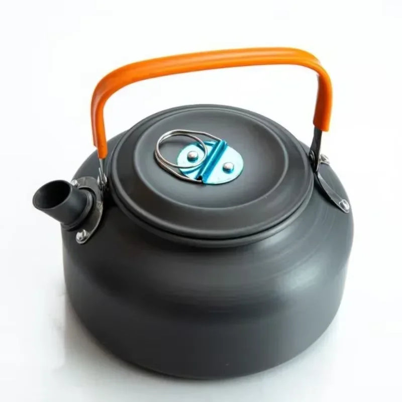 Camping Cookware Set Aluminum Nonstick Portable Outdoor Tableware Kettle Pot.