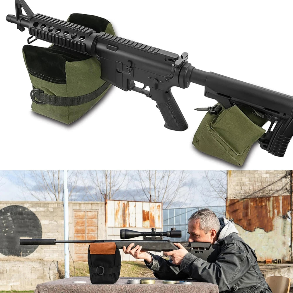Outdoor Shooting Stand Bag Hunting Rifle Support Sandbag Gun Rest Target Sports Rifle Bench Unfilled Tactical Target Stand Bench
