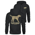 Men's Casual Retro Camouflage Hooded Sweatshirt with Printed Sports.