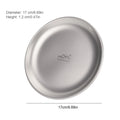 Titanium Purification Plate Backcountry Dinnerware Anti-Fall Outdoor Fruit Salad Plate.