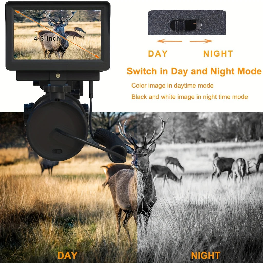 Digital Night Vision Riflescope - 850nm Infrared Scope with HD 720P Camera