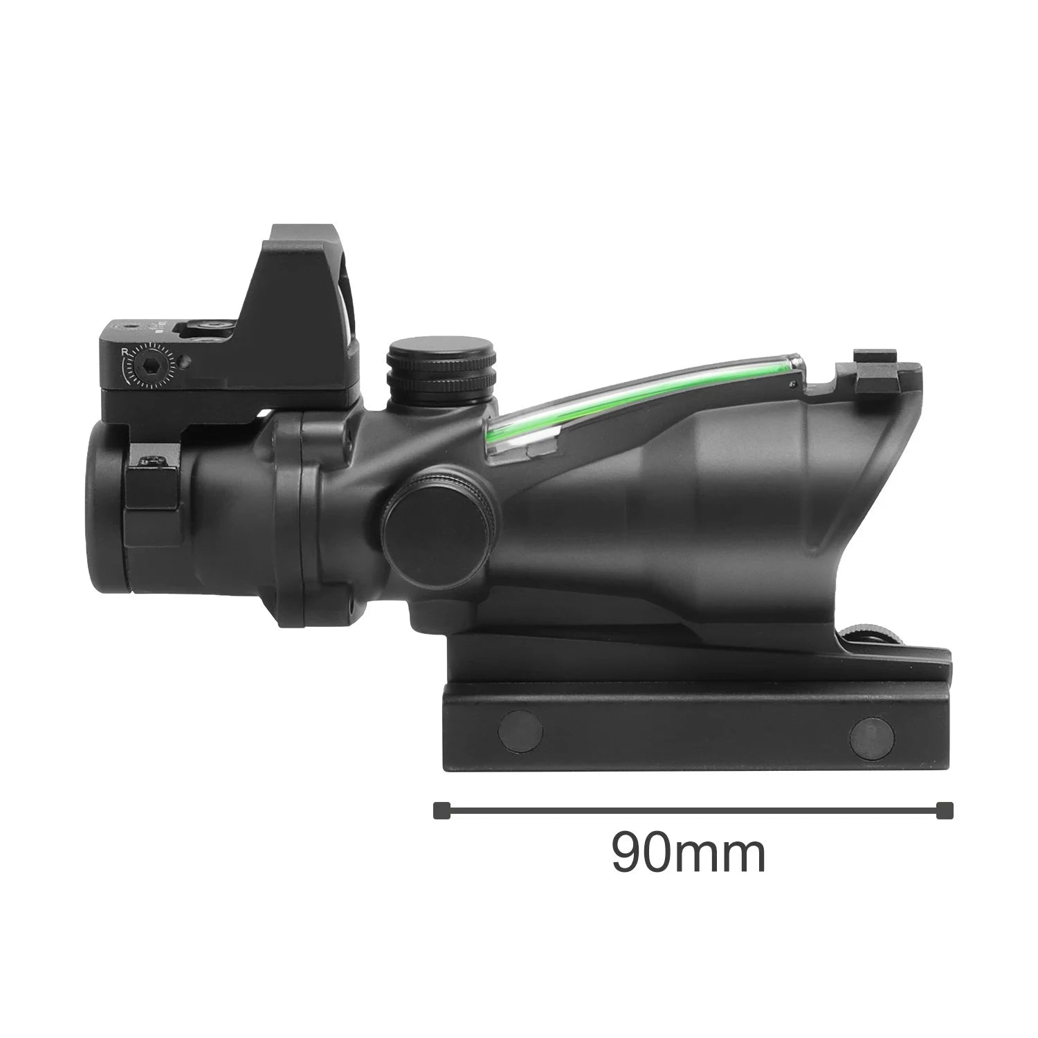 Adjustable 4x32 Red Dot 1x 4x Scope  Red Dot Tactical Scope 20mm Rail Scope for Hunting