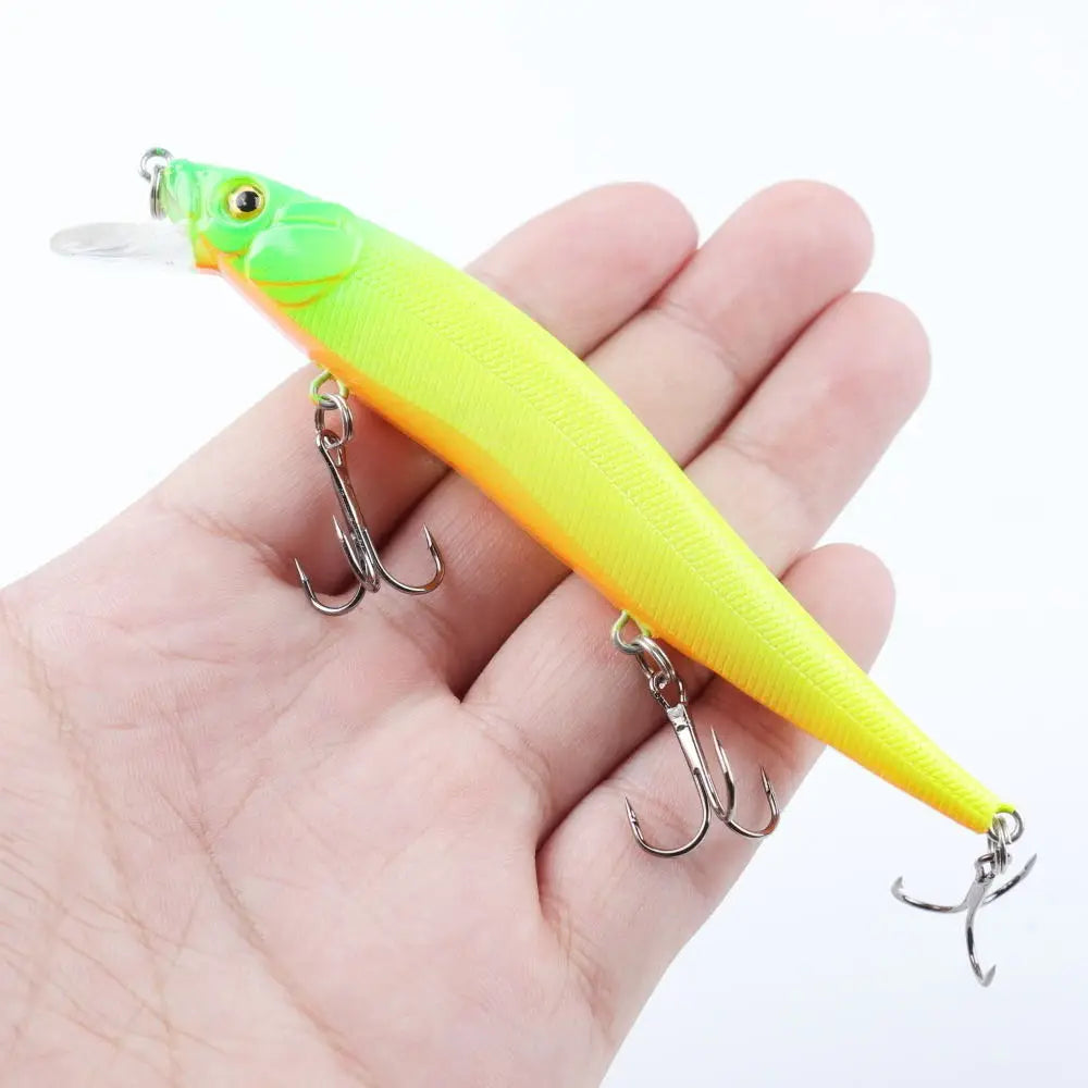Realistic Fishing Lure - 11.5cm Bionic Swimbait with 3D Eyes and Treble Hooks
