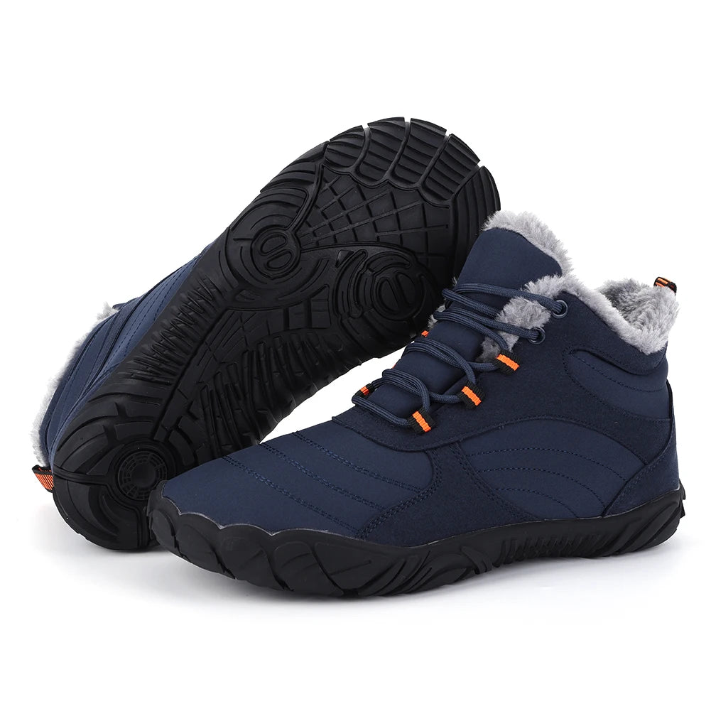 Winter Plush Boots Wide Toe Box Barefoot Shoes Non Slip Outdoor.