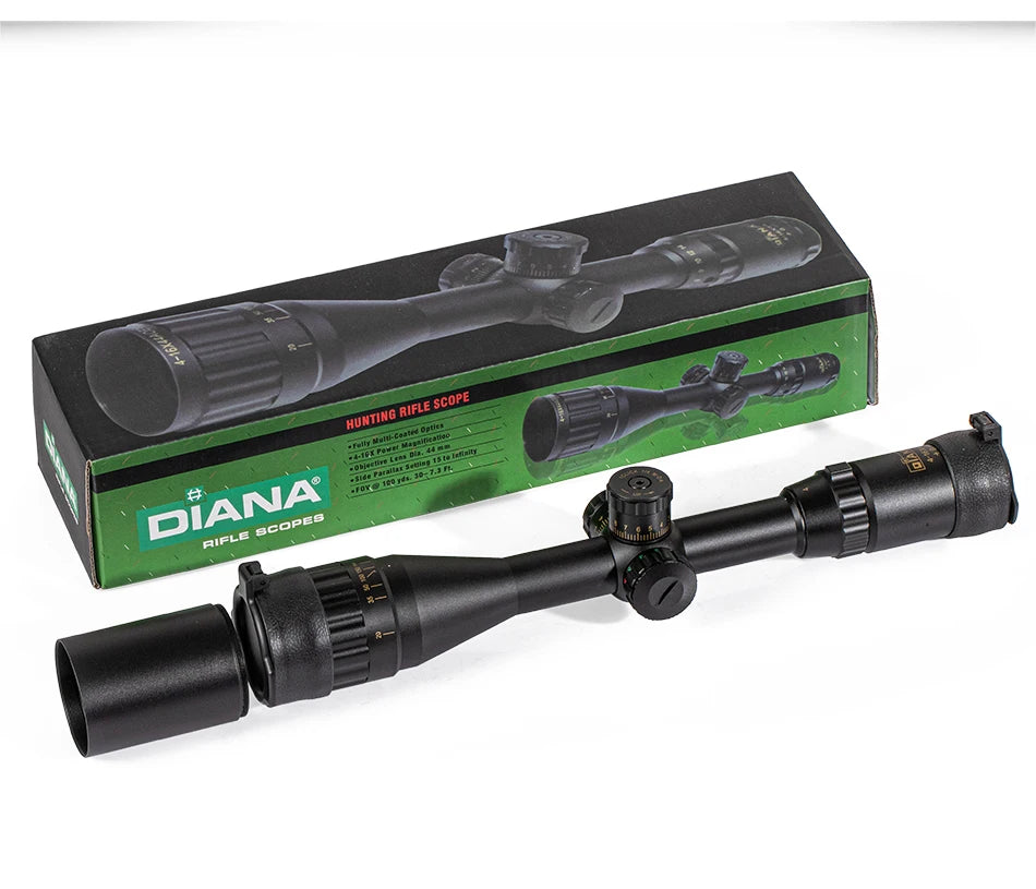 DIANA 4-16x44 Tactical Riflescope Optic Sight Green Red Illuminated.