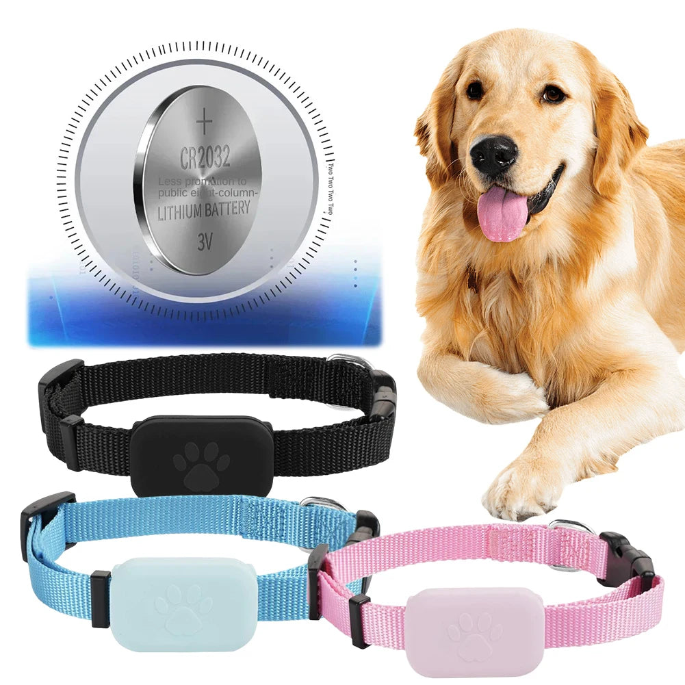 Pet GPS Tracker with Adjustable Collar Cat Locator Smart Pet Locator.