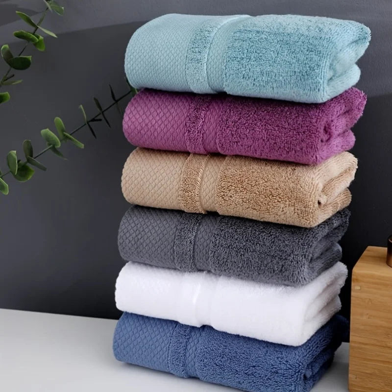 Solid Color Cotton Super Absorbent Hand Towel Face Hand Towel Thicken.