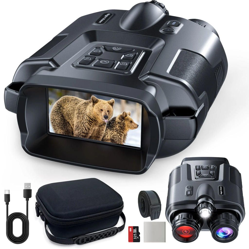 Long Range Helmet Mounted Tactical Digital Infrared Night Vision Binoculars NV8000