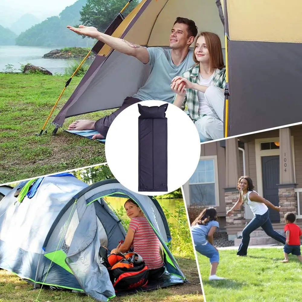 Inflatable Camping Mats Camping Mattress Pad 4-Season Camp Sleeping Mat.