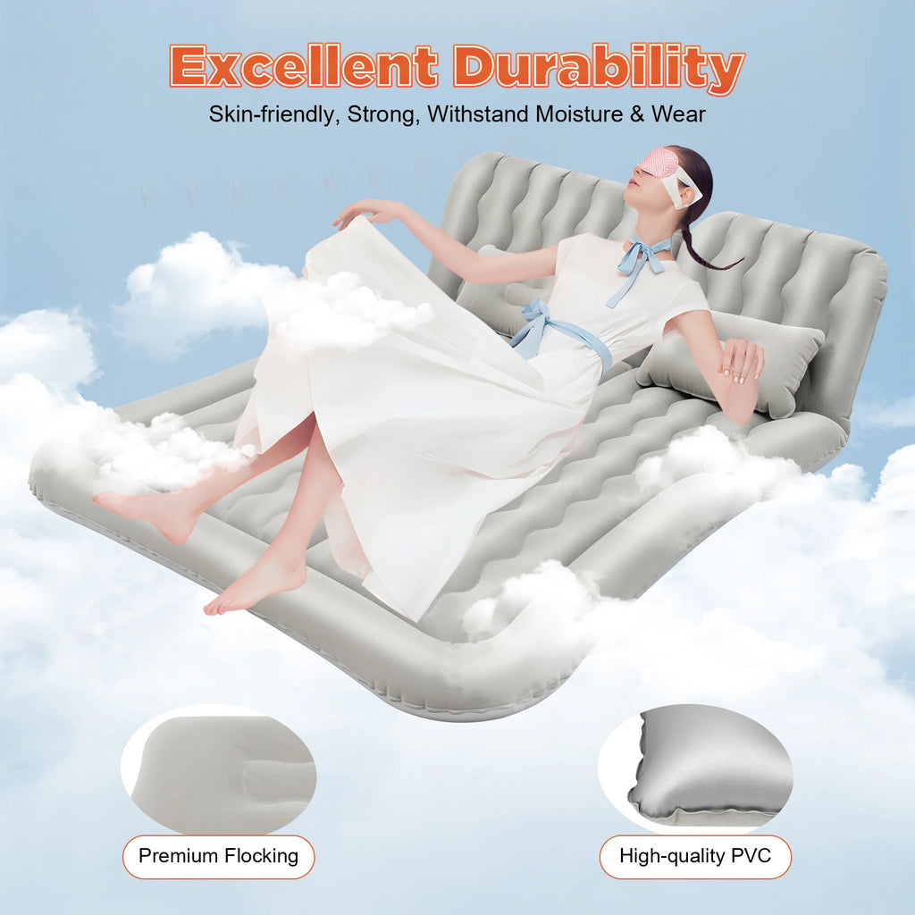 SUV Air Mattress w/ Air Pump, Inflatable Car Mattress for Trunk.