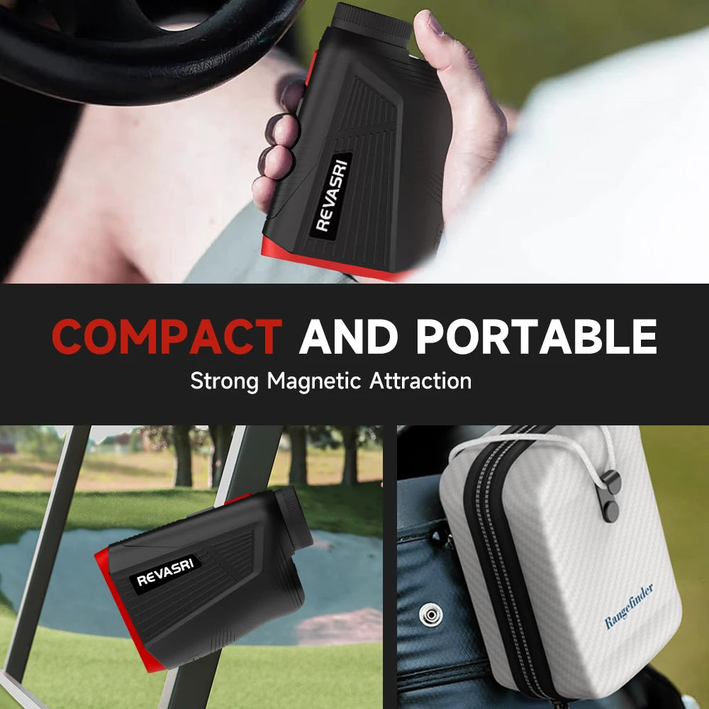REVASRI 1300 Yards Professional Golf Rangefinder with Flag Lock & Magnetic Mount