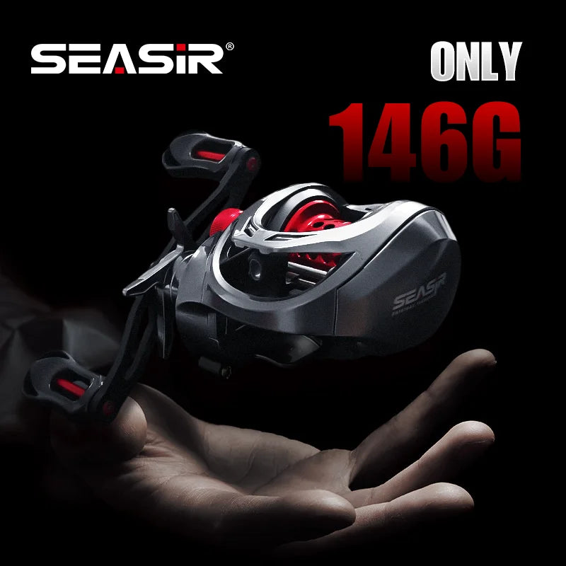 Seasir Mansory Ultralight Baitcasting Reel - 146g Carbon Fishing Reel