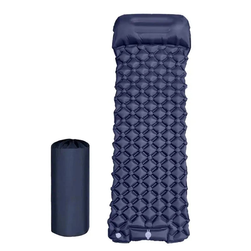 Inflatable Camping Mattress With Pillow Outdoor Sleeping Pad Ultralights.