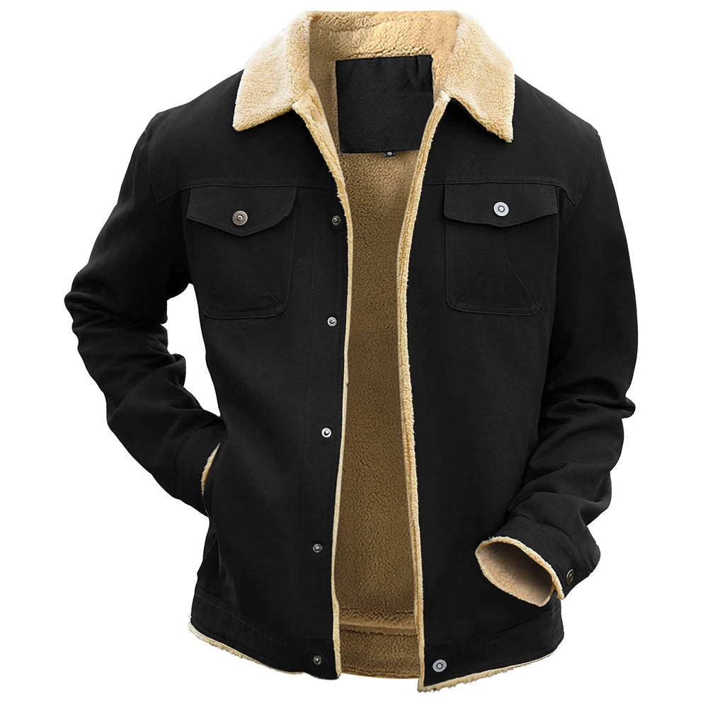 Men's Jackets Winter Warm Waterproof Fleece Lined High Quality Multi-color Coat Comfortable.
