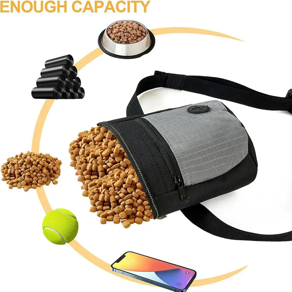 Dog Treat Pouch Magnetic Closure Puppy Training Waist Bag Puppies.
