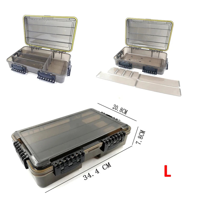 Large-Capacity Waterproof Fishing Tackle Box Fishing Accessories Tool Storage.