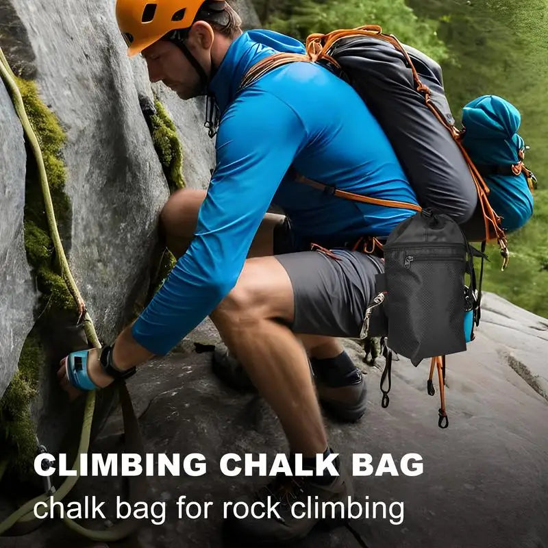 Bouldering Chalk Bag Waterproof Golf Gear Backpack Multifunctional Chalk Bag With Adjustable Belt For Rock Climbing
