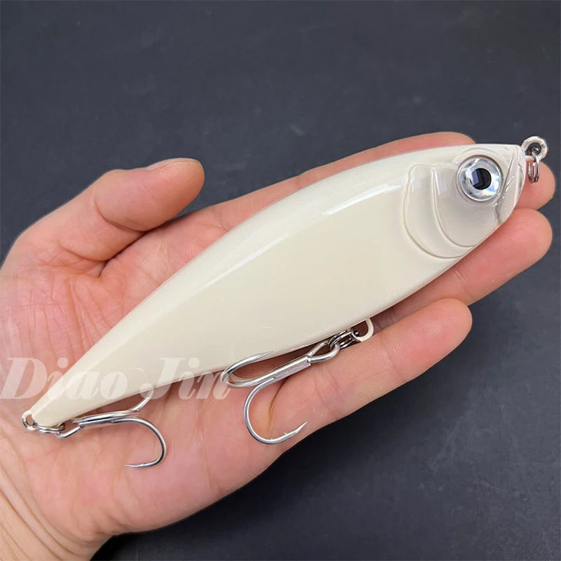 130mm 48g Pencil Fishing Lures Saltwater Trout Pesca Artificial Hard Twitchbait 3D Floating Wobblers for Twitch Fishing Supplies