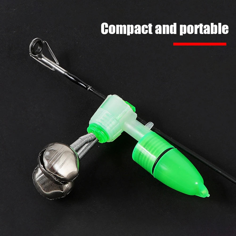 20-1PCS Fish Bite Alarm Twin Spiral Bells Fishing Indicator Bait Alarm.