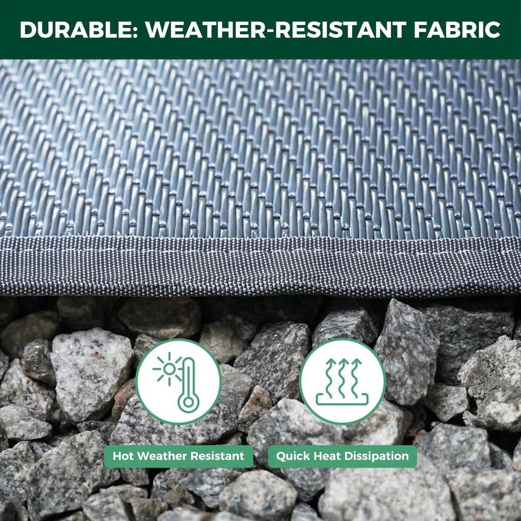 FXW Let's ROLL RV Rug – Designed for RV Adventures with Your Dogs, Full Coverage Across Campsite