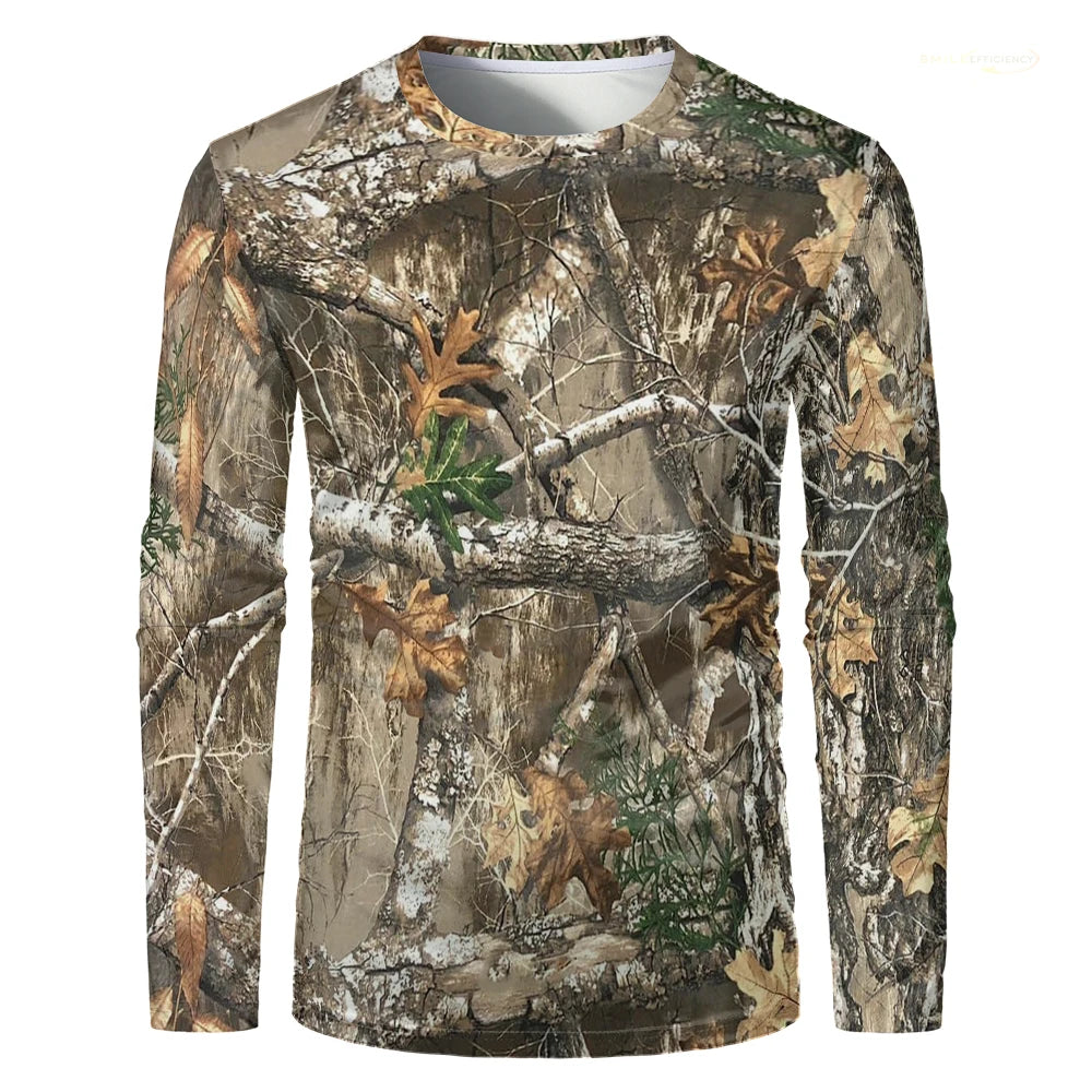 Outdoor Hiking T-Shirts Men CP Camouflage