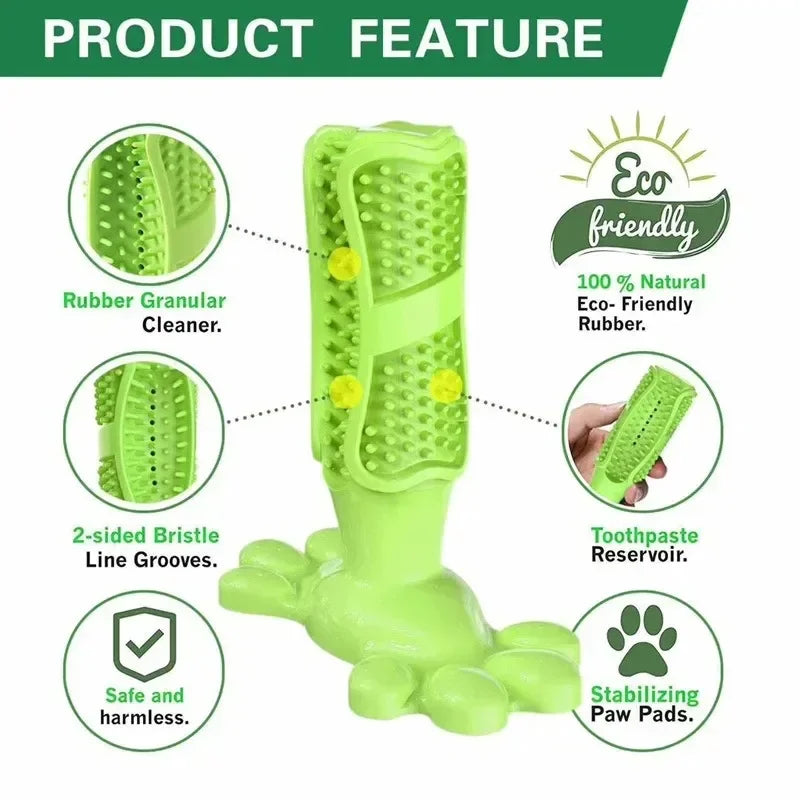 Pet Dog Cactus Interactive Rubber Chew Toys For Small Large Dogs Tooth Cleaning Toothbrush.