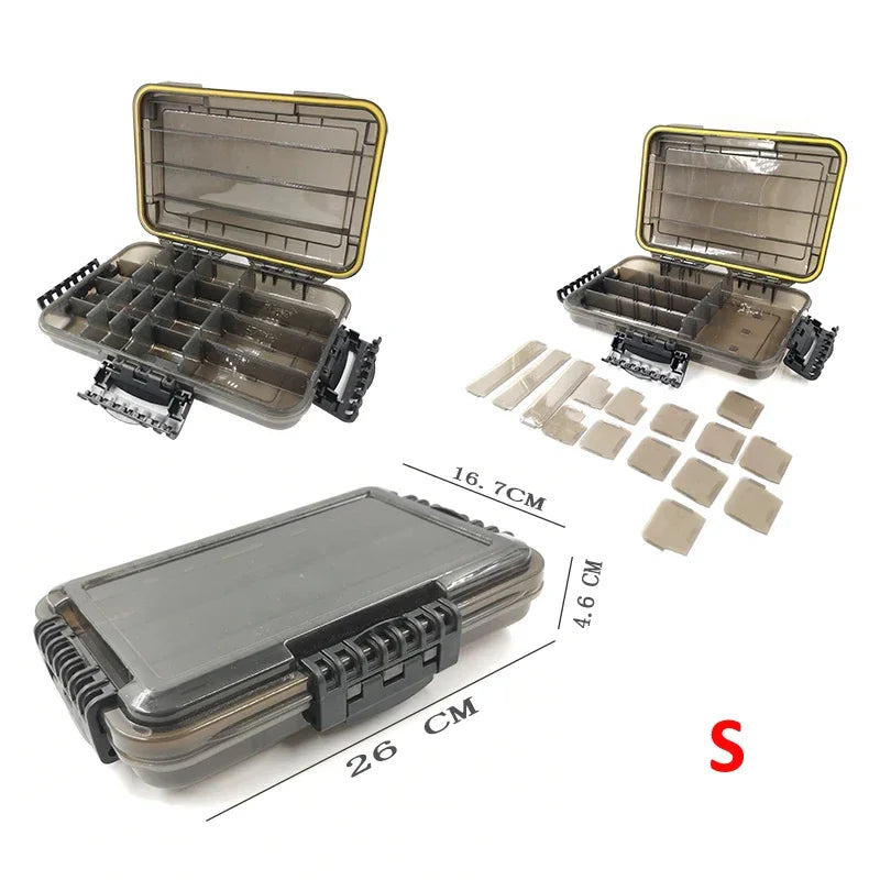Large-Capacity Waterproof Fishing Tackle Box Fishing Accessories Tool Storage.