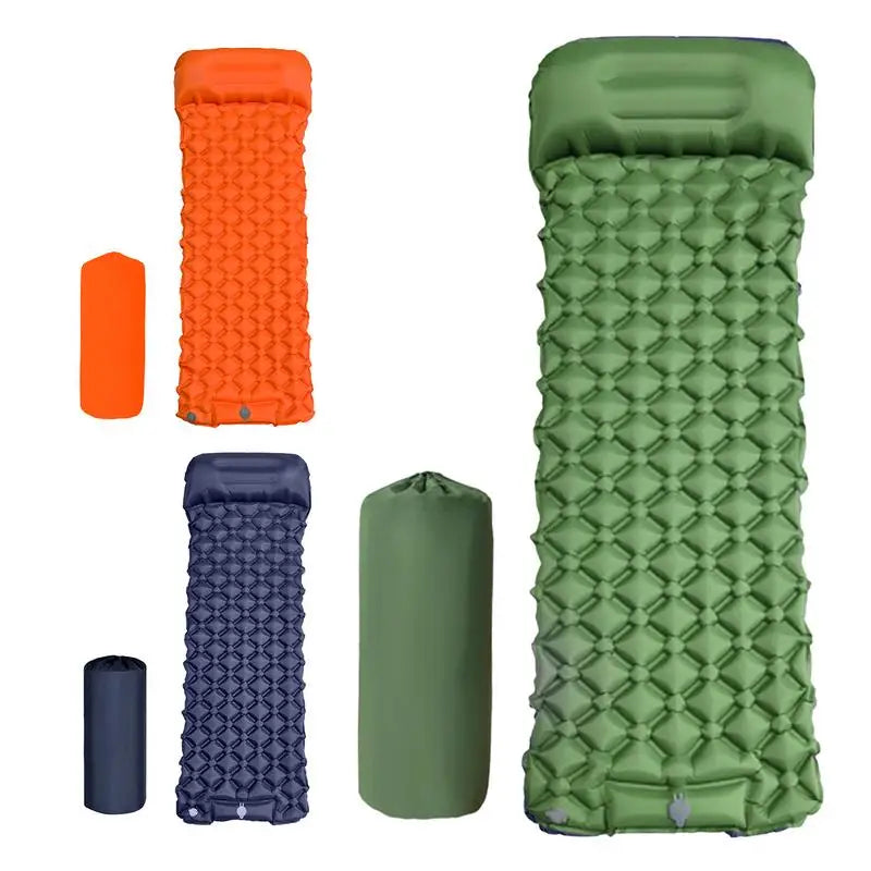 Qunature Local Shipping Camping Inflatable Mattress Sleeping Pad Ultralight.