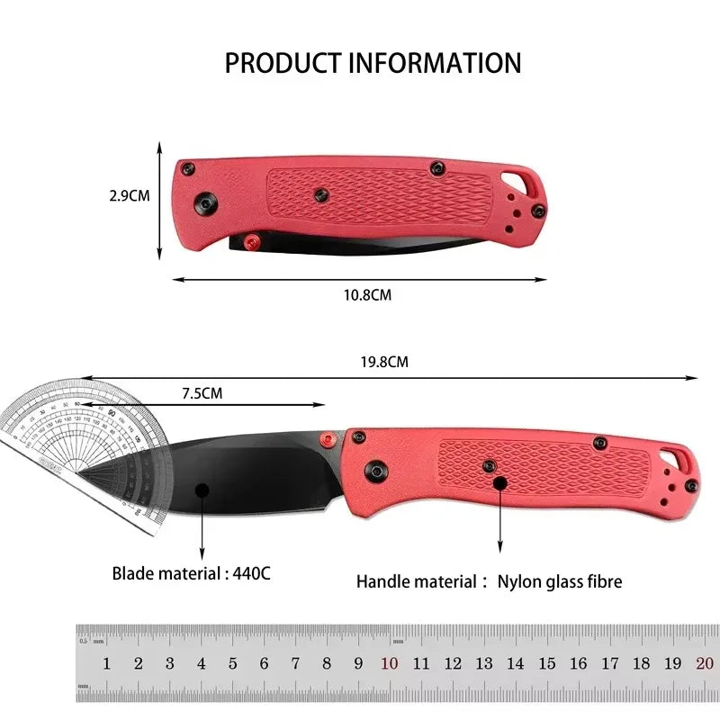 Folding EDC knife with handle and blade color options