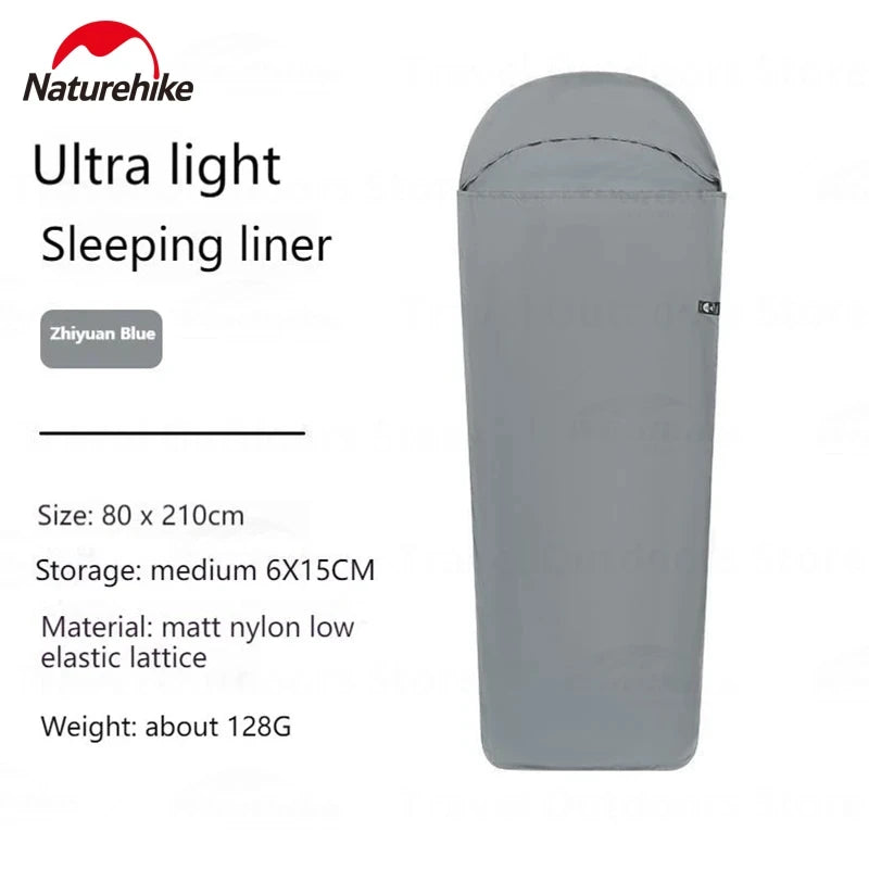Naturehike Sleeping Bag Liner 128g Ultralight Single Stretch Envelope Soft Style.