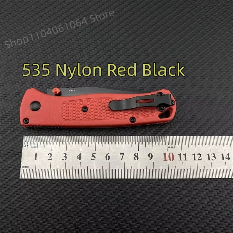 BM 535 Bugout Multi EDC Folding Knife Grivory Handle Drop Point Ultra.