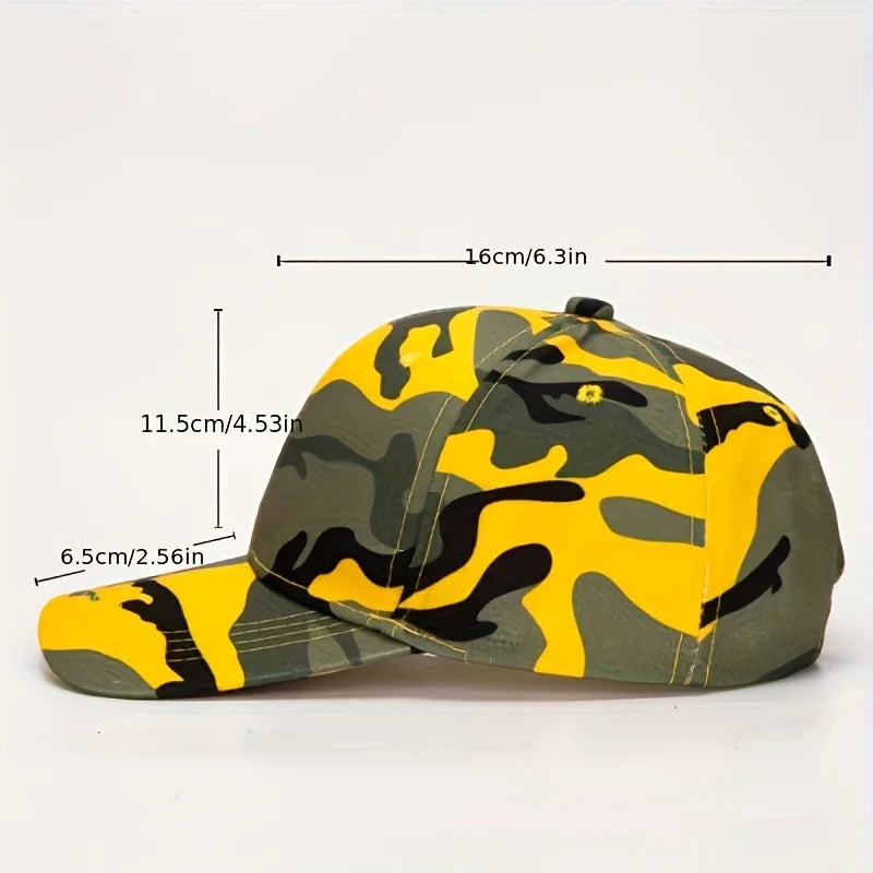 1PC camouflage baseball cap - breathable, adjustable, suitable for outdoor sports and casual wear
