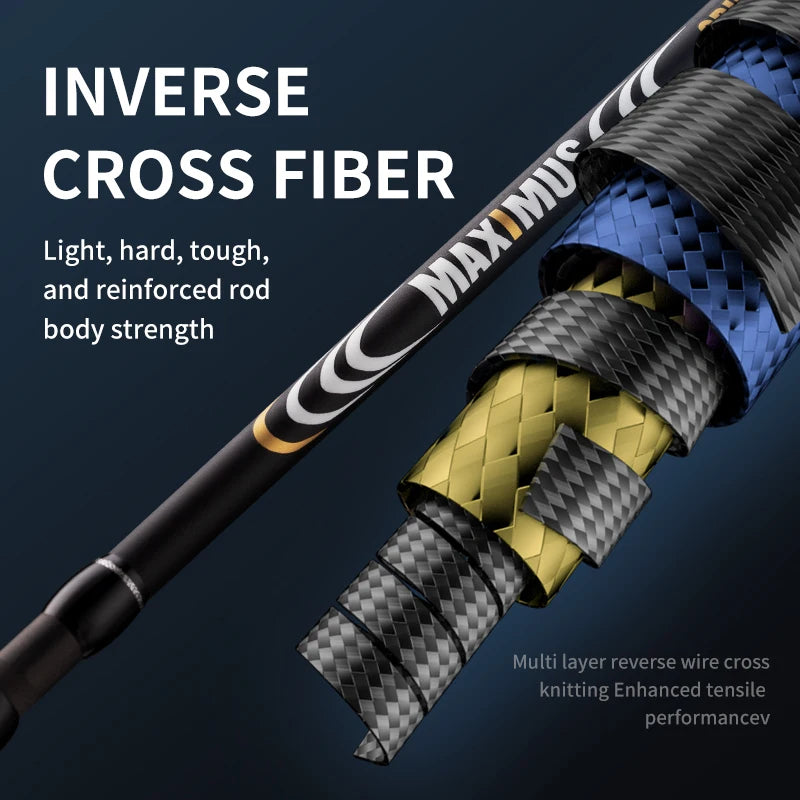 MAXIMUS Freshwater Saltwater Carp Bass Lure Fishing Rod Spinning Casting.