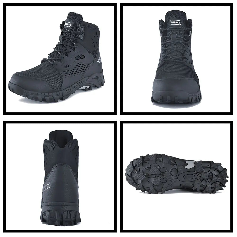 SUADEX S1 Safety Boots Men Work Shoes Anti-Smashing Steel Toe Work Safety Shoes Male.