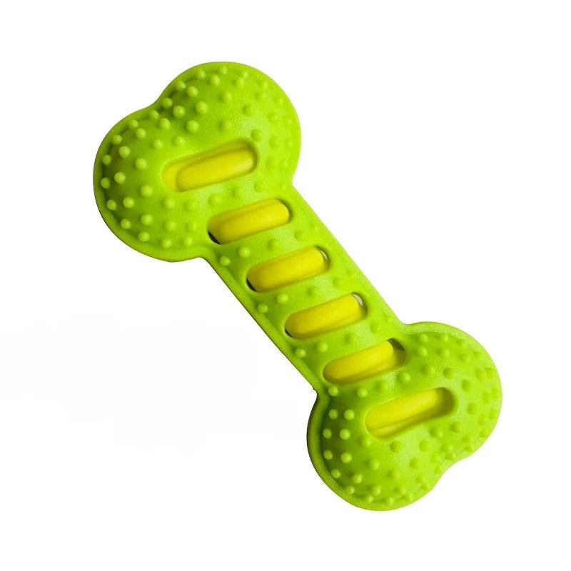 Pet Dog Chew Toy Teeth Cleaning Molar Stick Rubber Bone Toy Puppy Interactive Stick.