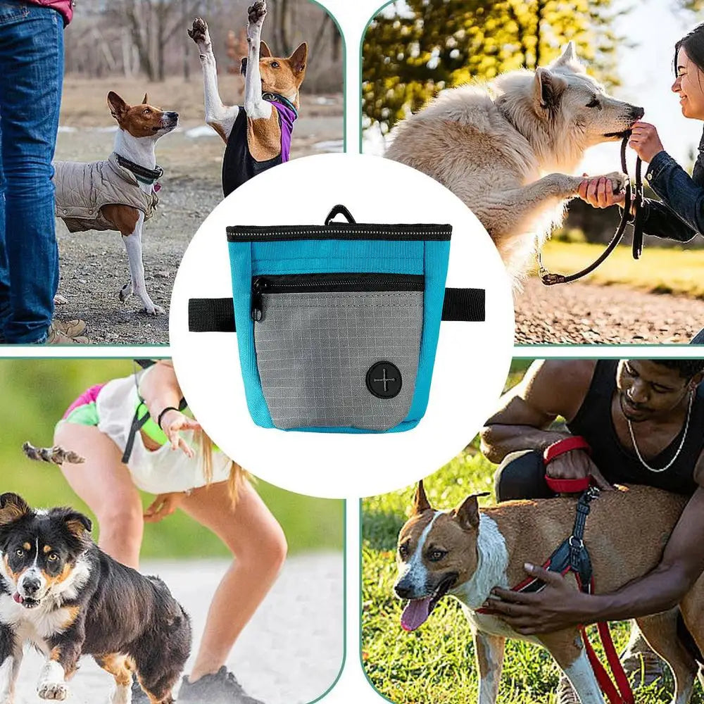 Dog Treat Pouch Magnetic Closure Puppy Training Waist Bag Puppies.