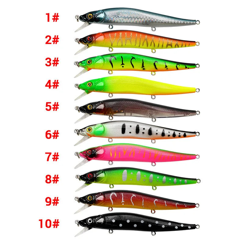 Realistic Fishing Lure - 11.5cm Bionic Swimbait with 3D Eyes and Treble Hooks
